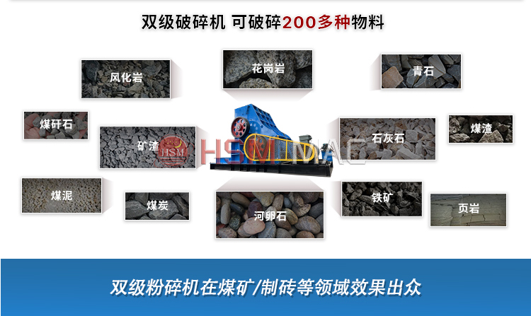 雙級錘式制砂機 廢磚 廢水泥 廢建筑料破碎機就用雙級破碎機